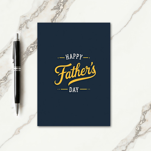 Indigo Vintage Fathers Day Card