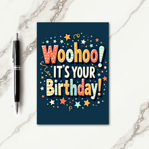 Indigo Woohoo Birthday Card