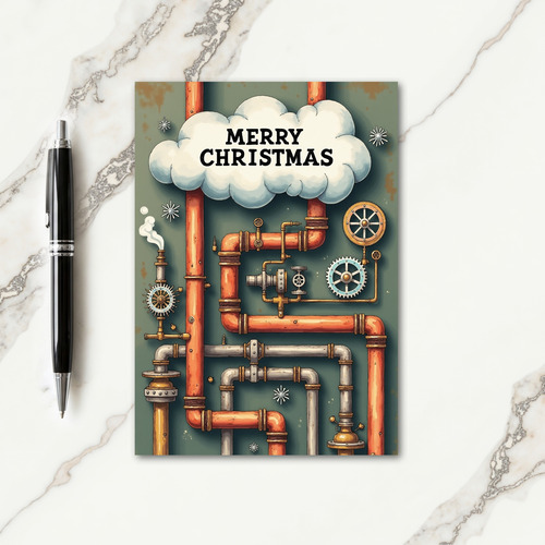 Industrial Festive Christmas Card