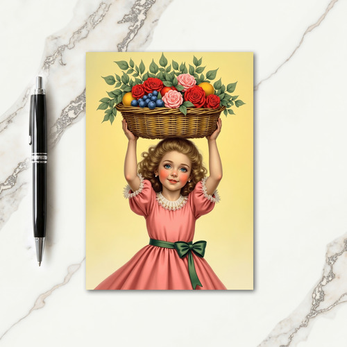 Innocent Beauty Portrait Card