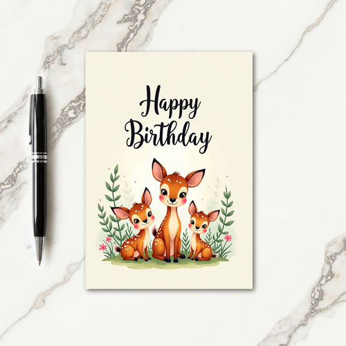Innocent Creatures Birthday Card
