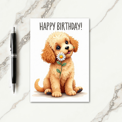 Innocent Dog Birthday Card