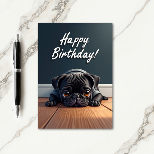 Innocent Pup Birthday Card