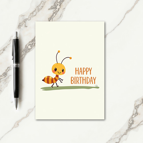 Insect Sweet Birthday Card