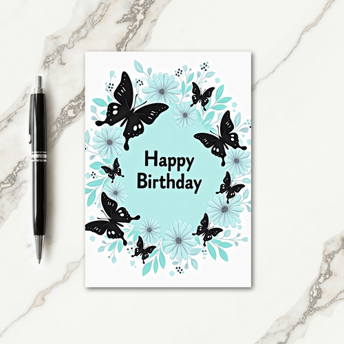 Insect Wreath Birthday Card