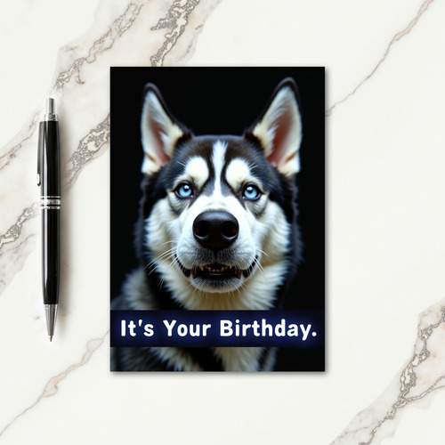Intense Birthday Gaze Card
