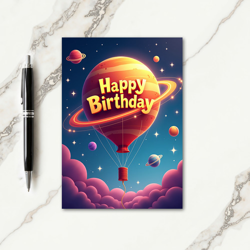 Interstellar Birthday Card