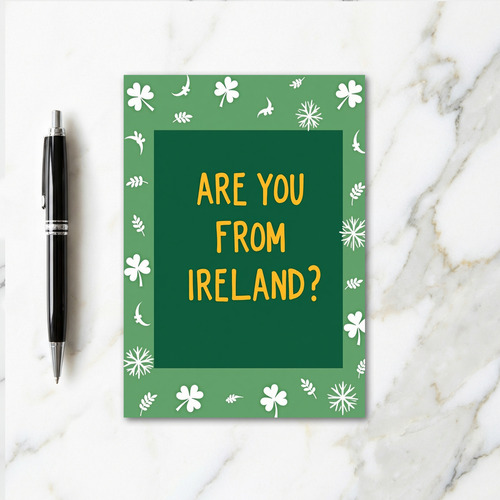 Ireland Question Fun Card