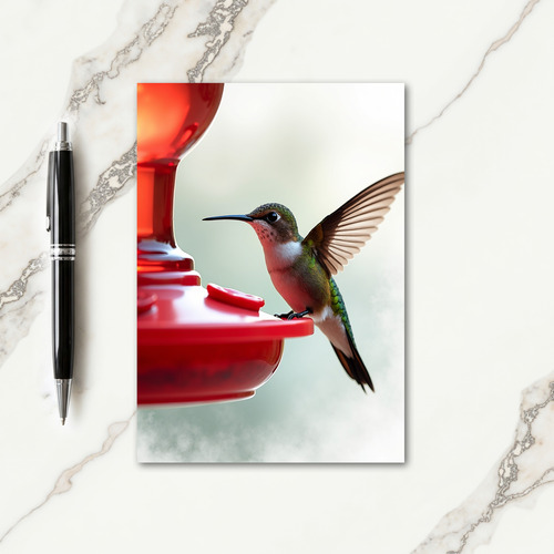 Iridescent Bird Birthday Card