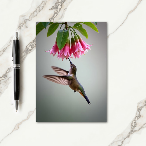 Iridescent Hummingbird Scene Card