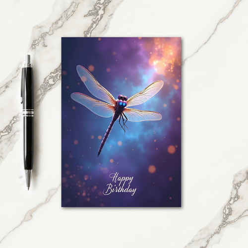 Iridescent Insect Birthday Card
