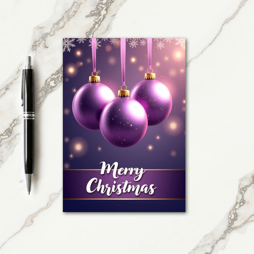 Iridescent Ornament Card