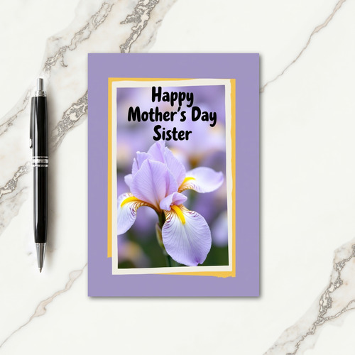 Iris Mothers Day Wishes Card