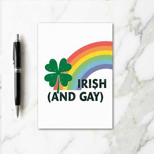 Irish And Gay Pride Card