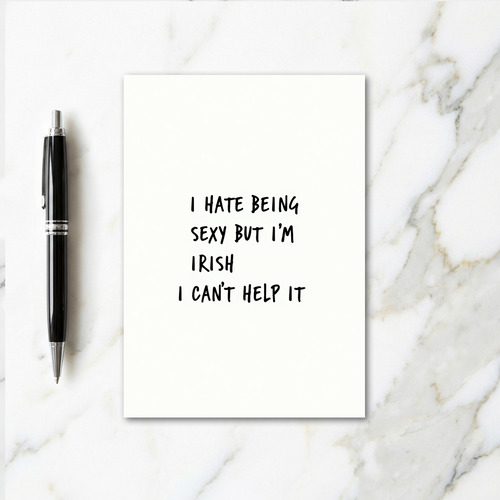 Irish And Sexy Funny Card