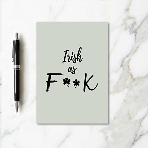Irish As F Card