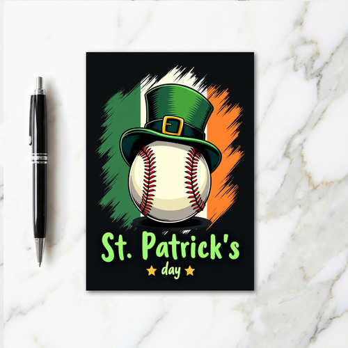 Irish Baseball Faux Gold Foil Card