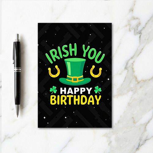 Irish Birthday Luck Card