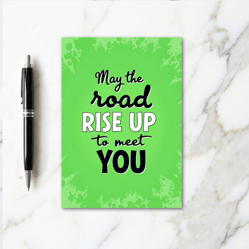 Irish Blessing Road Rise Up Card