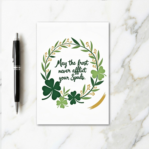 Irish Blessing Spuds Card