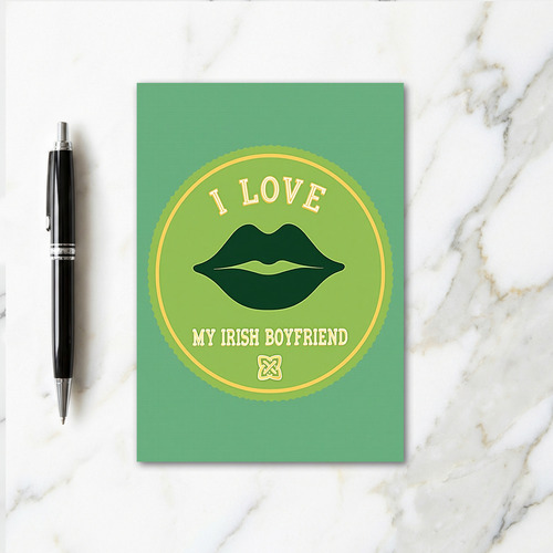 Irish Boyfriend Love Card