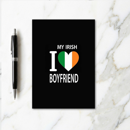 Irish Boyfriend Love Heart Card