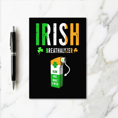 Irish Breathalyzer Wish Card