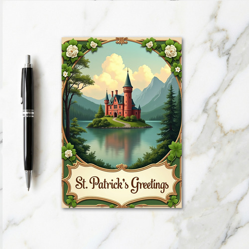 Irish Castle Scene Greetings Card