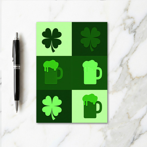Irish Celebration Green Beer Card