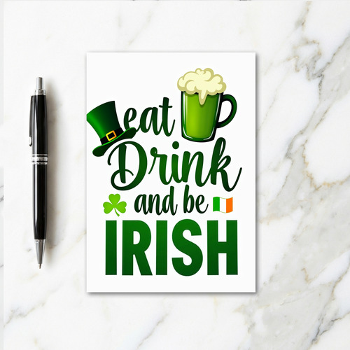 Irish Celebration Pattern Card