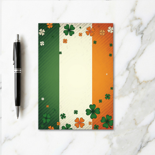 Irish Colors Clover Luck Card