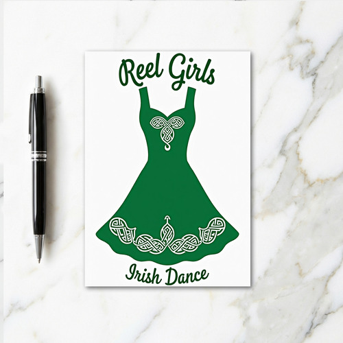 Irish Dance Reel Girls Card