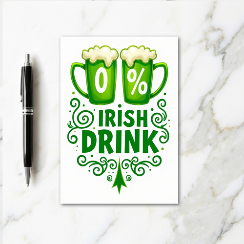 Irish Drink 00 Festivity Card