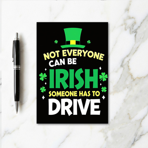 Irish Driver Funny St Patricks Card