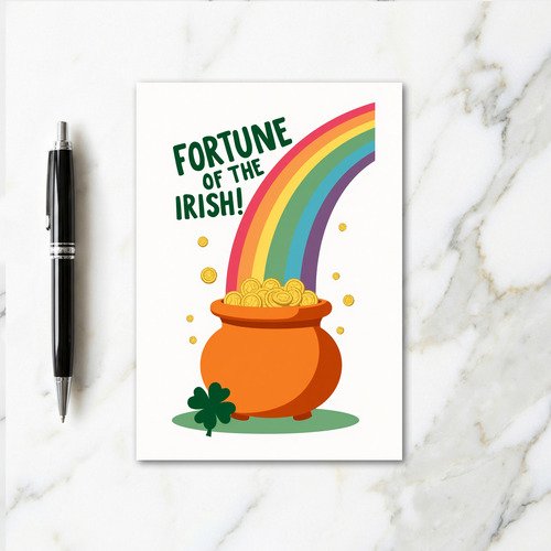 Irish Fortune Gold Coin Card