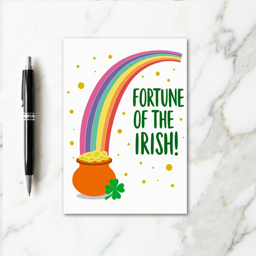 Irish Fortune Rainbow Gold Card