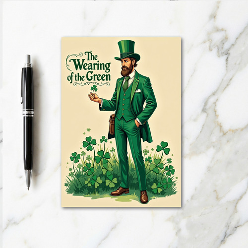 Irish Gent In Green Card