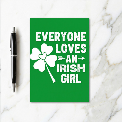 Irish Girl Love Card