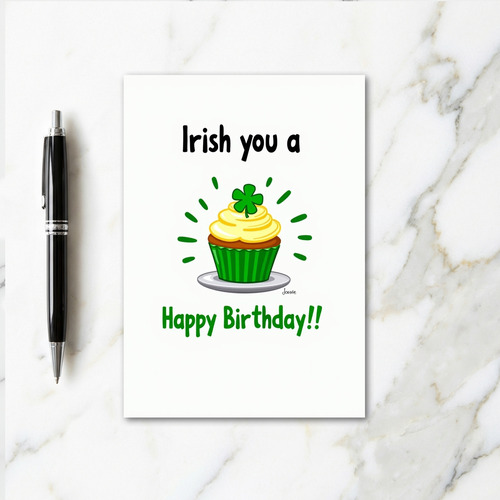 Irish Happy Birthday Fun Card