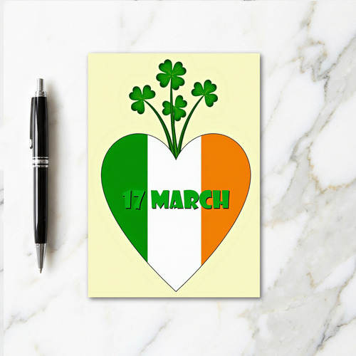 Irish Heart 17 March Card