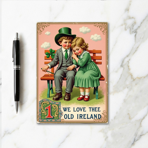 Irish Kids Vintage Theme Card