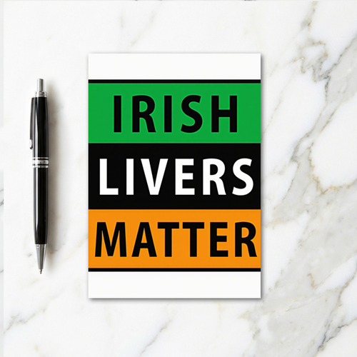 Irish Livers Graphic Pattern Card