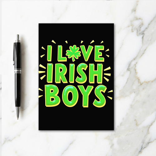Irish Love Shamrock Pattern Card
