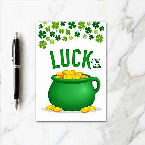 Irish Luck O The Irish Card