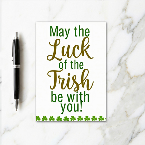 Irish Luck Wishes For You Card