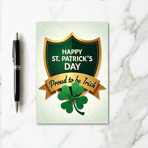 Irish Pride St Patricks Day Card