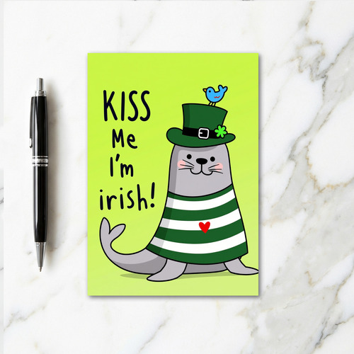 Irish Seal Fun Day Card