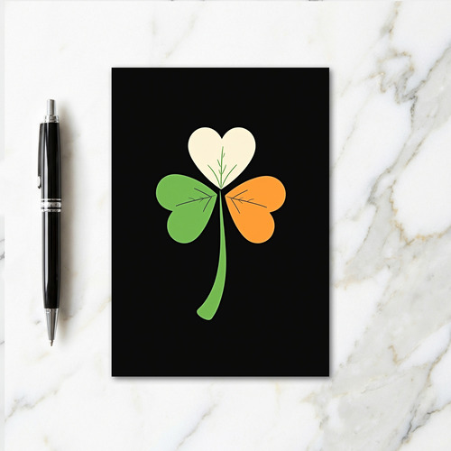 Irish Shamrock Art Card