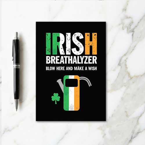 Irish Shamrock Wish Card