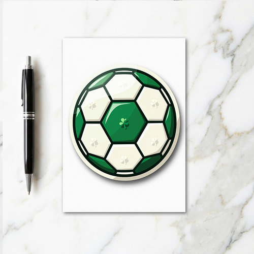 Irish Soccer Good Luck Card